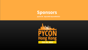 Sponsors – PyCon Hong Kong 2022