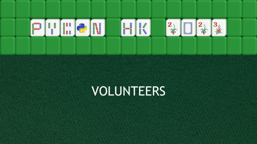 Volunteers – PyCon Hong Kong 2023